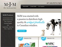 Tablet Screenshot of mjmpet.com